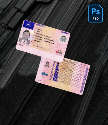 Denmark driving license PSD